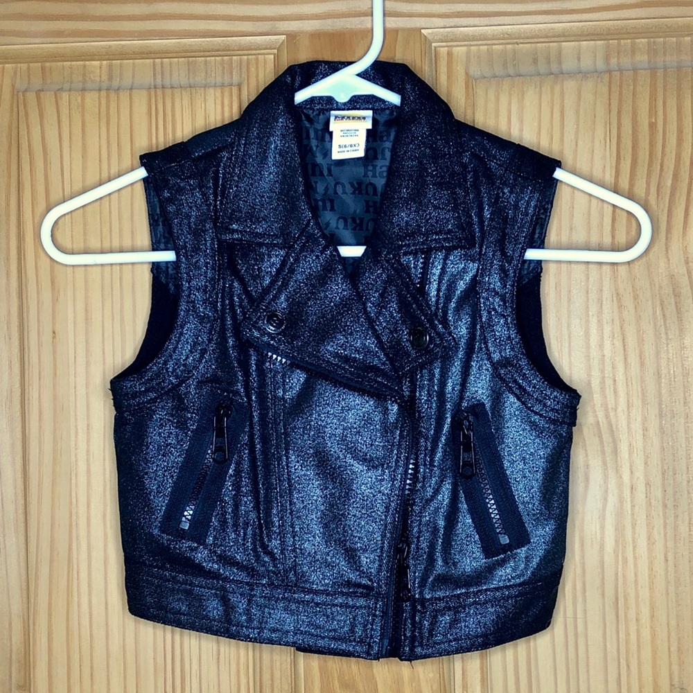 Harajuku Mini For Target Black Biker Vest (6/6X)